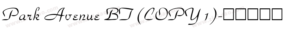 Park Avenue BT (COPY 1)字体转换